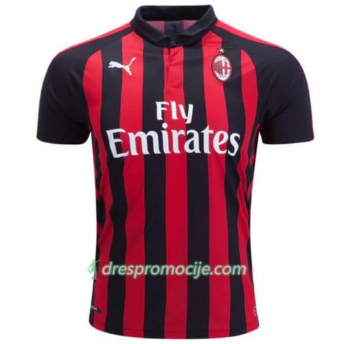 AC Milan Dres Domaći 2018-2019 Kratkih Rukava AC Milan Dres Domaći 2018-2019 Kratkih Rukava